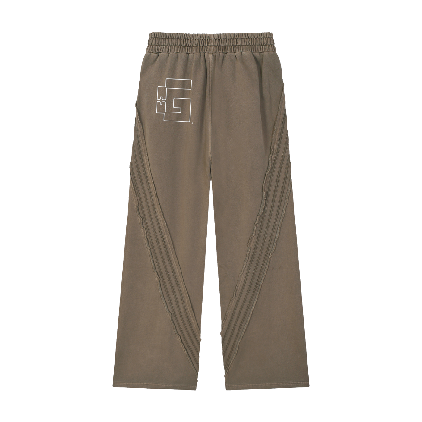 Snow‑Washed Raw‑Edge Sweatpants — Broken Wishbones XX27 +G Edition