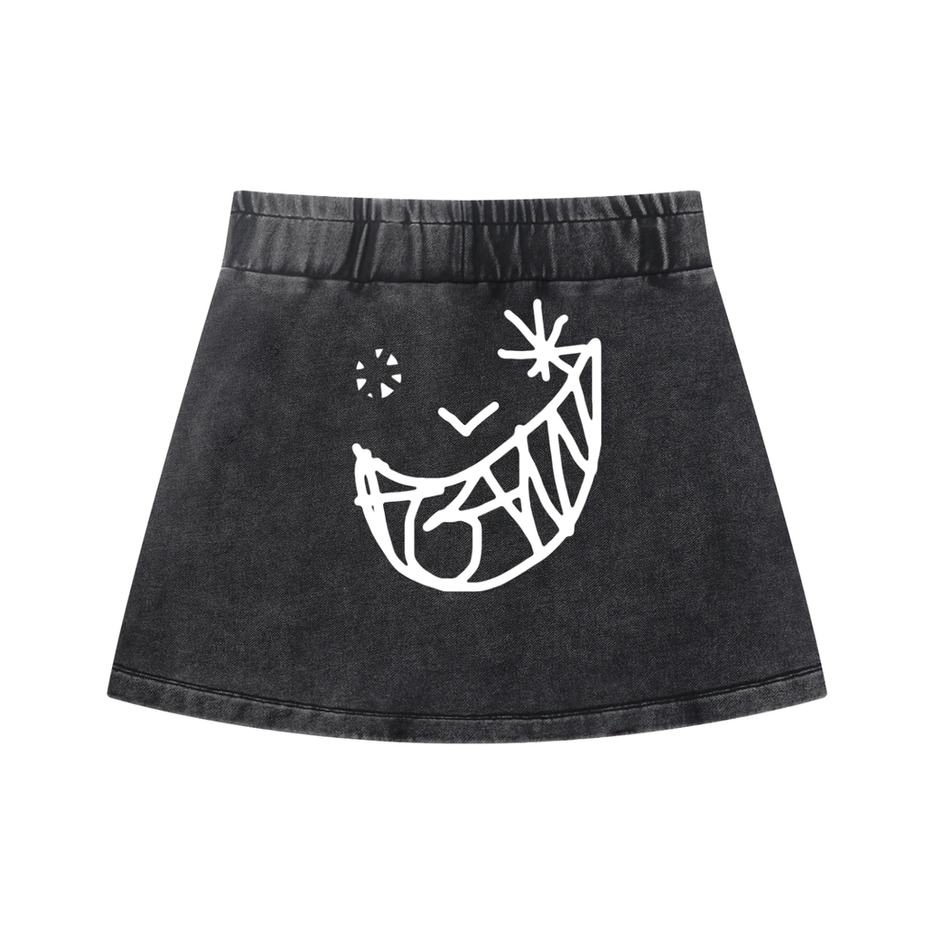 Mineral Wash Mini Skirt