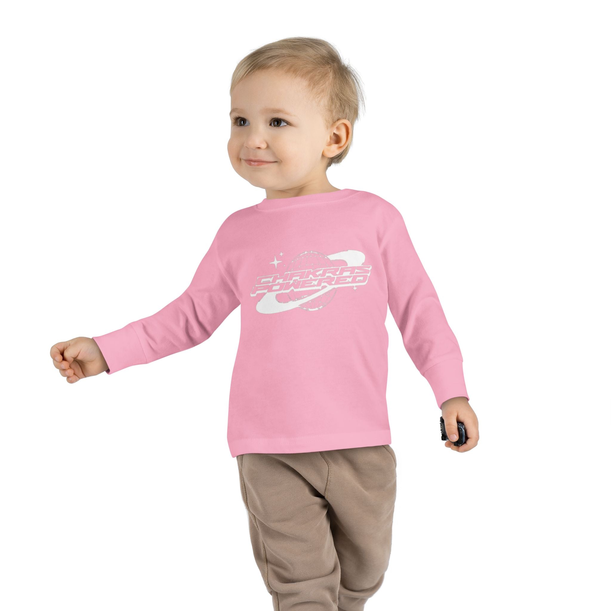 Toddler Long Sleeve Tee — Chakras Powered + Balance Icon Edition