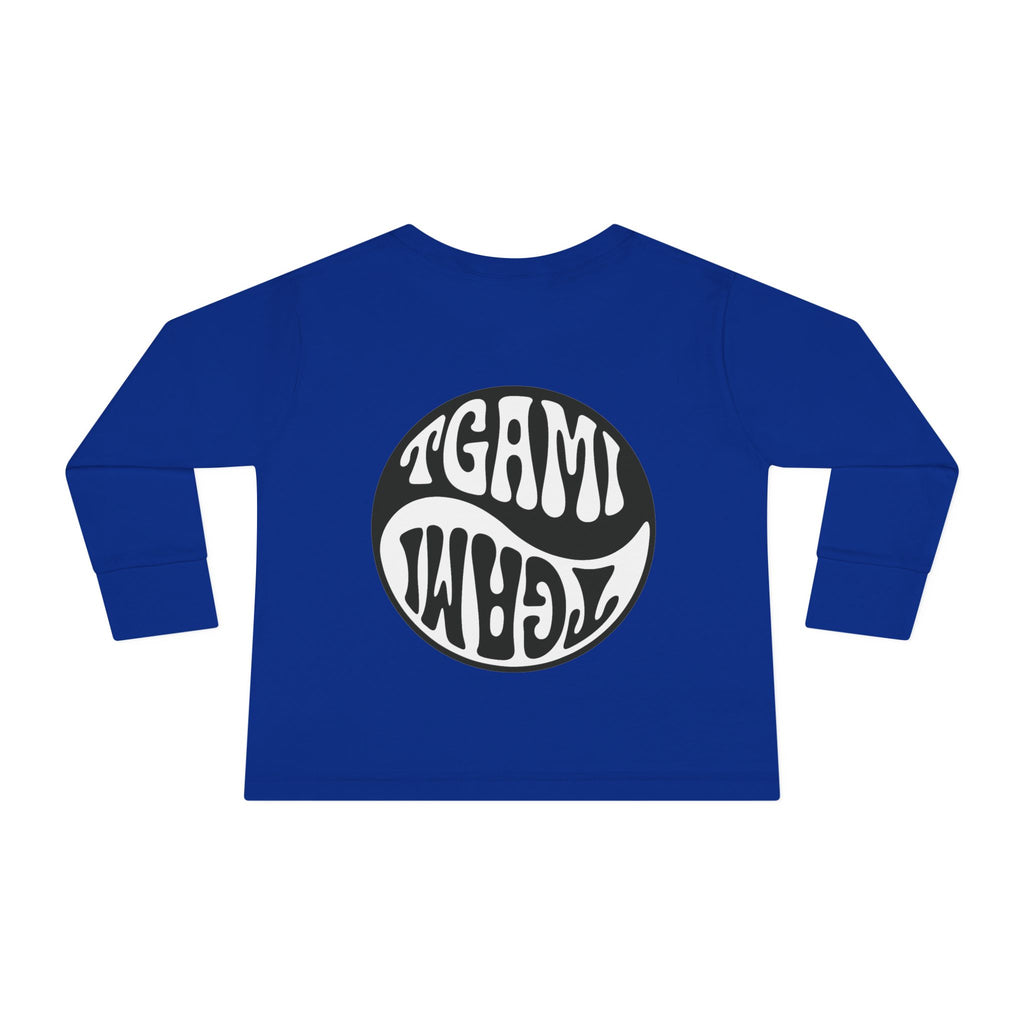 Toddler Long Sleeve Tee — Chakras Powered + Balance Icon Edition