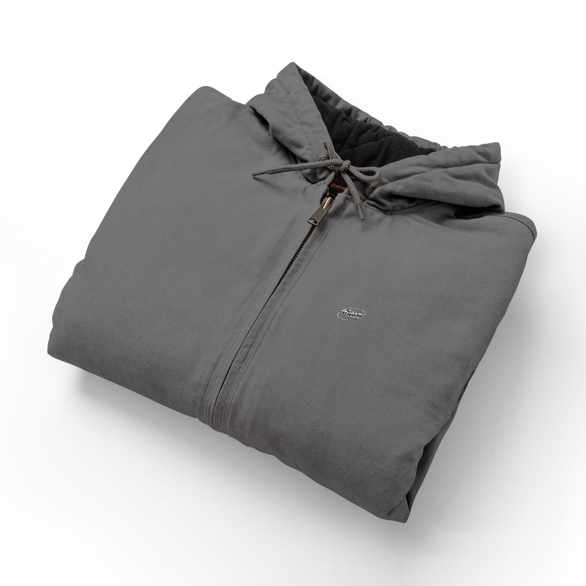 Embroidered Hooded Work Jacket — Durable Duck Cloth Jacket