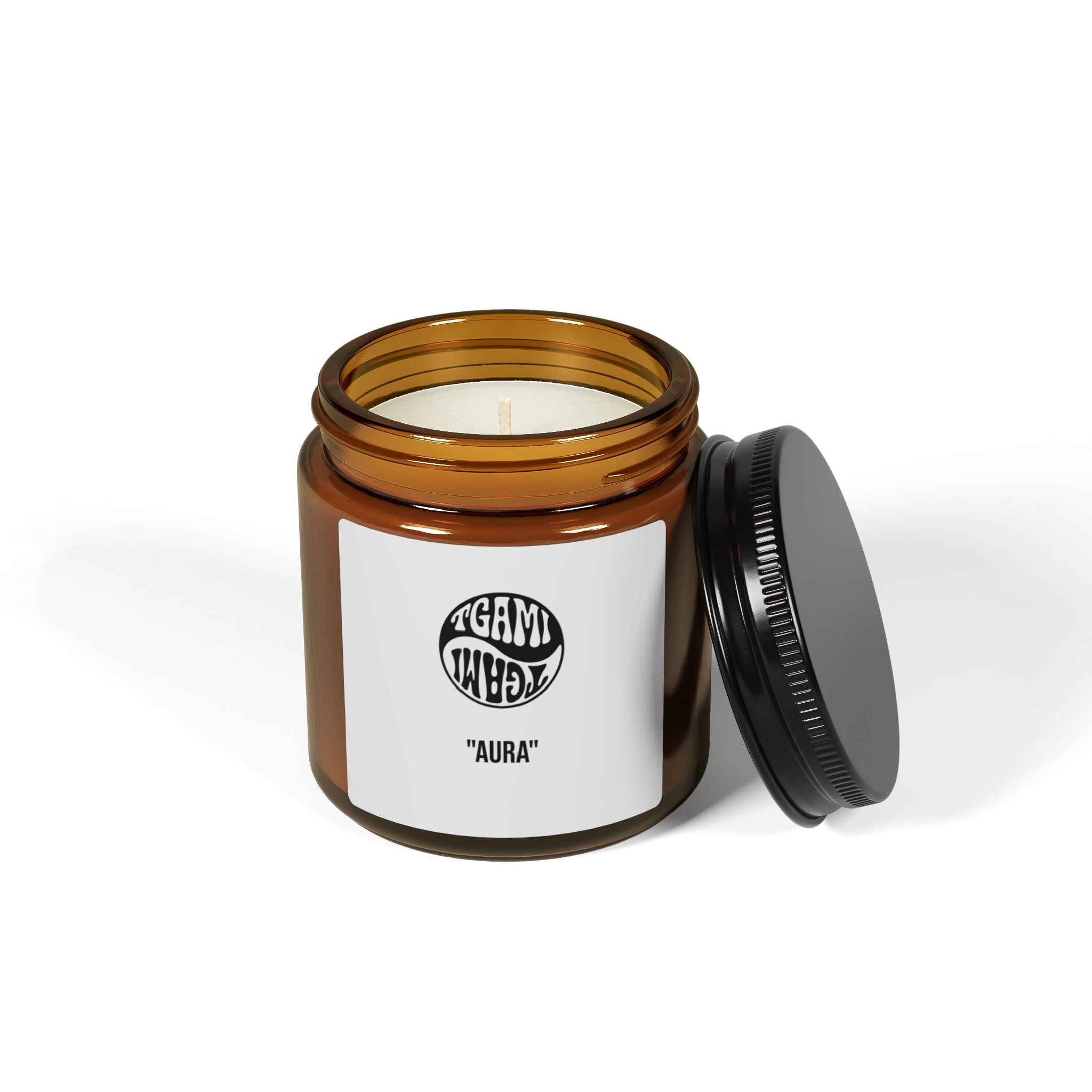 Aura Scented Soy Candles — Amber Jar (Multiple Sizes)