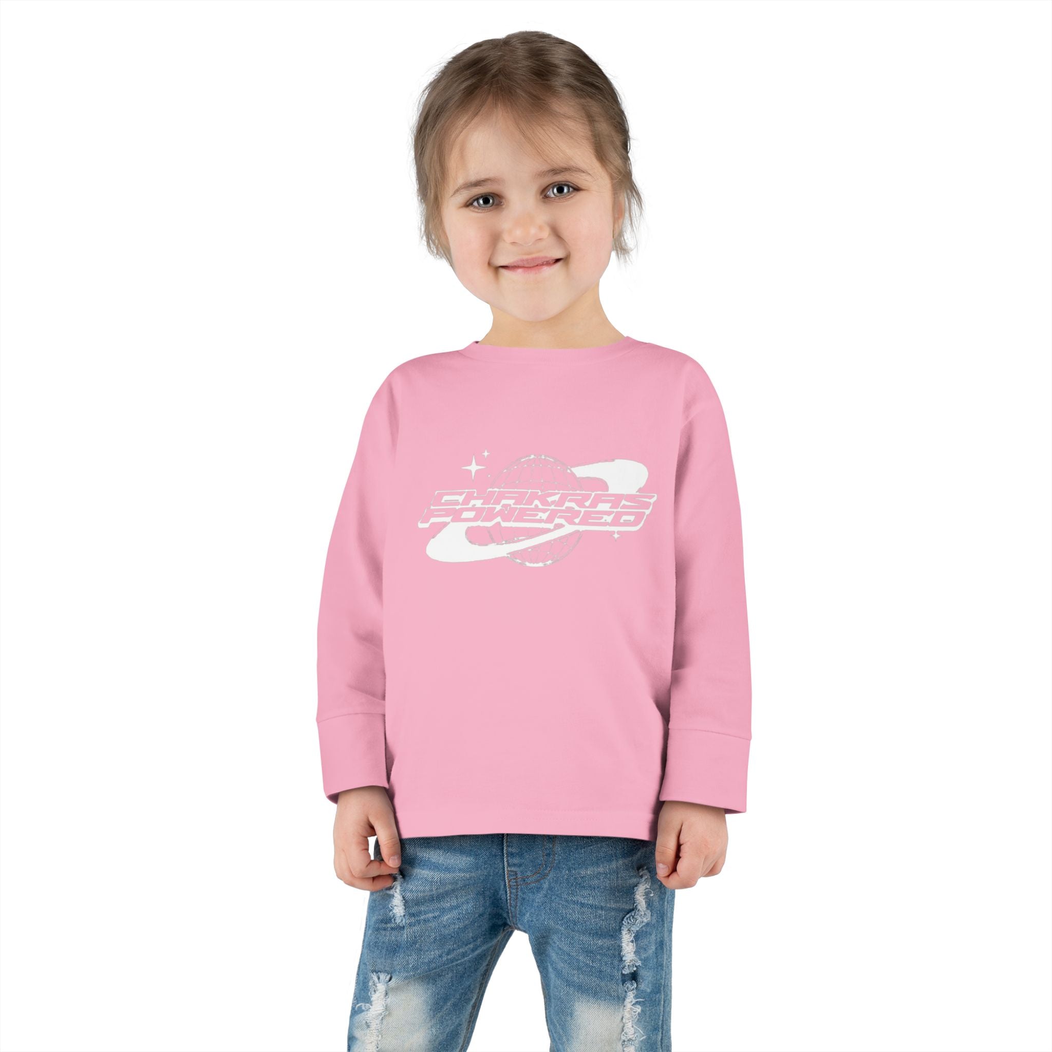 Toddler Long Sleeve Tee — Chakras Powered + Balance Icon Edition