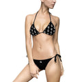 Black Monogram Bikini Swimsuit — Women's Two-Piece Swimwear