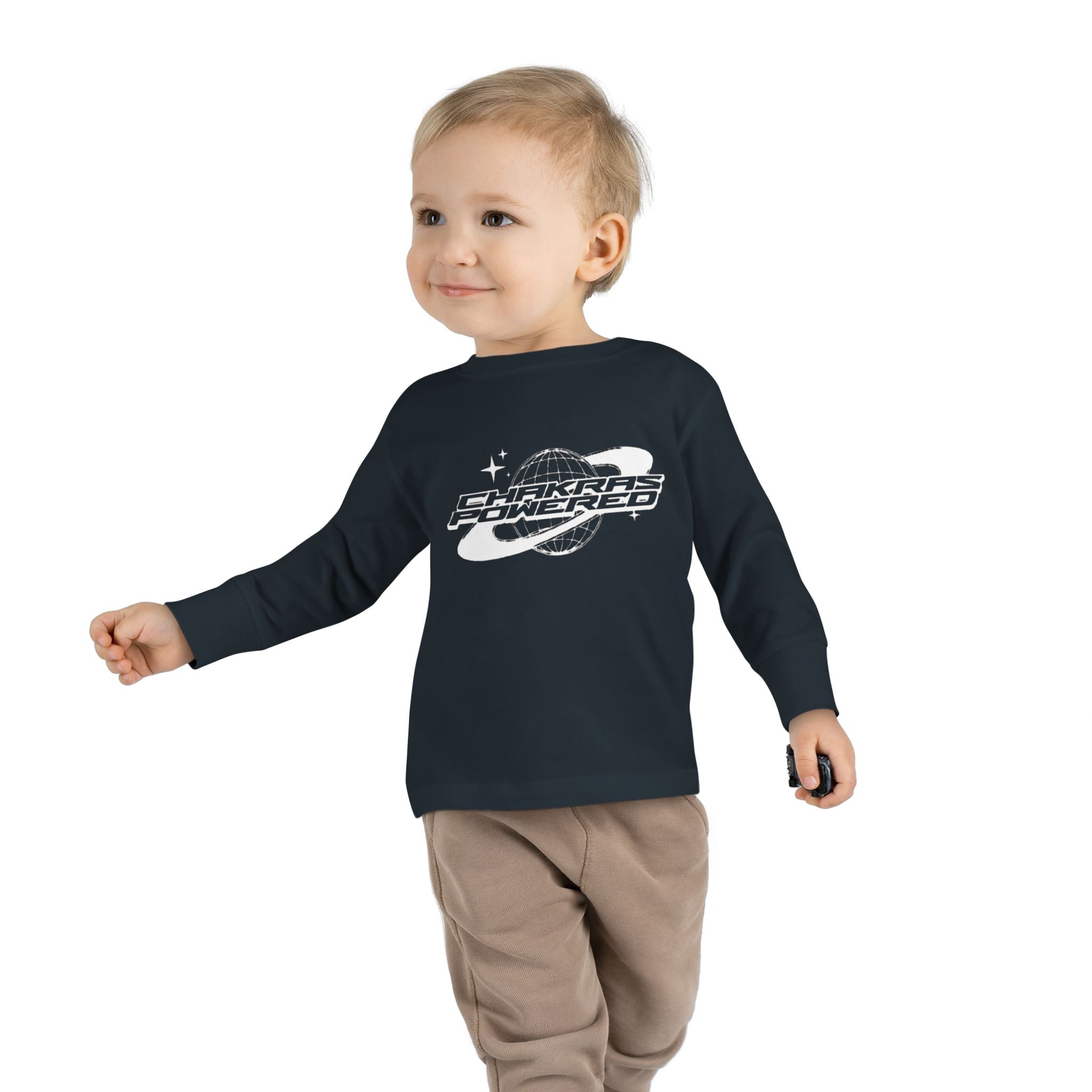 Toddler Long Sleeve Tee — Chakras Powered + Balance Icon Edition