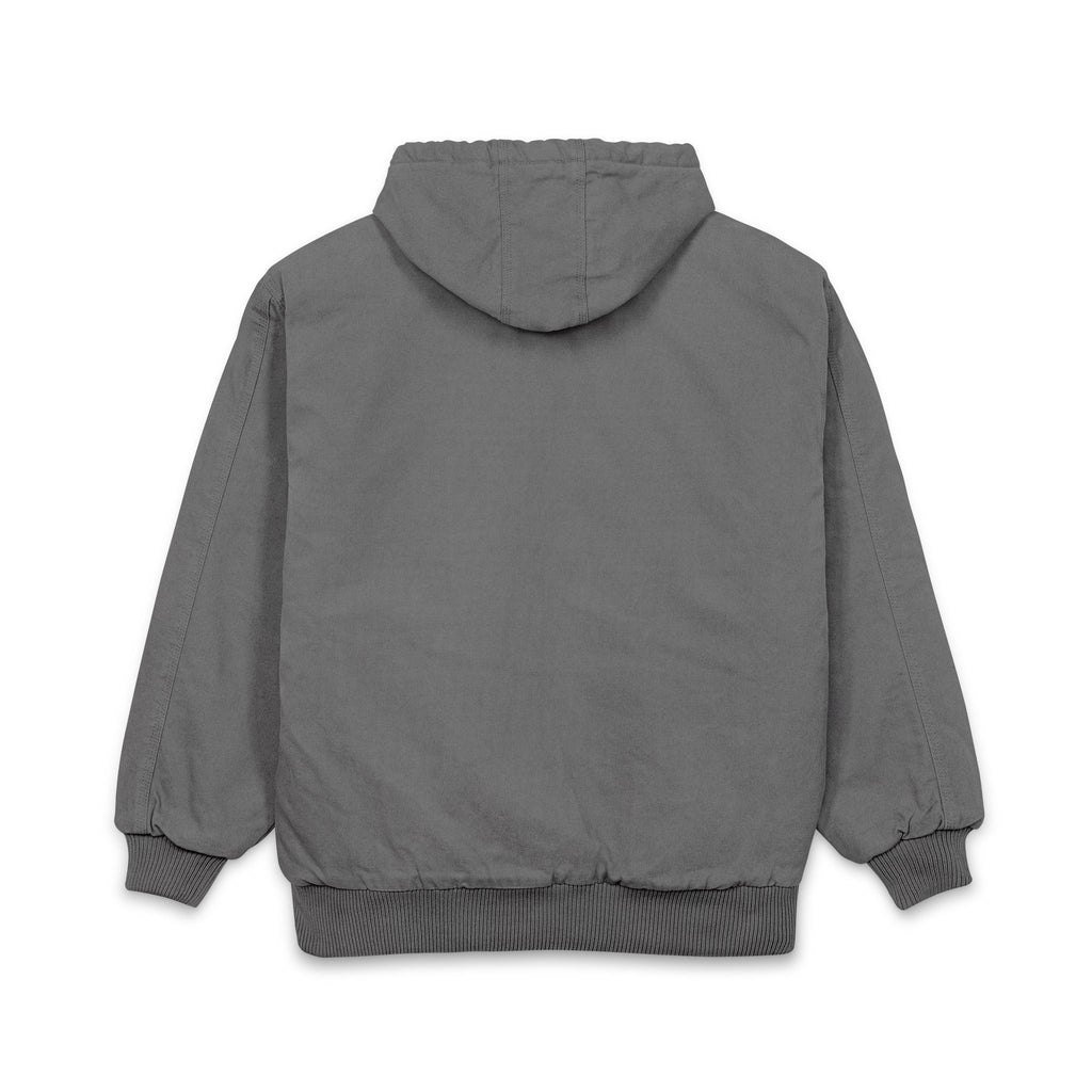 Embroidered Hooded Work Jacket — Durable Duck Cloth Jacket