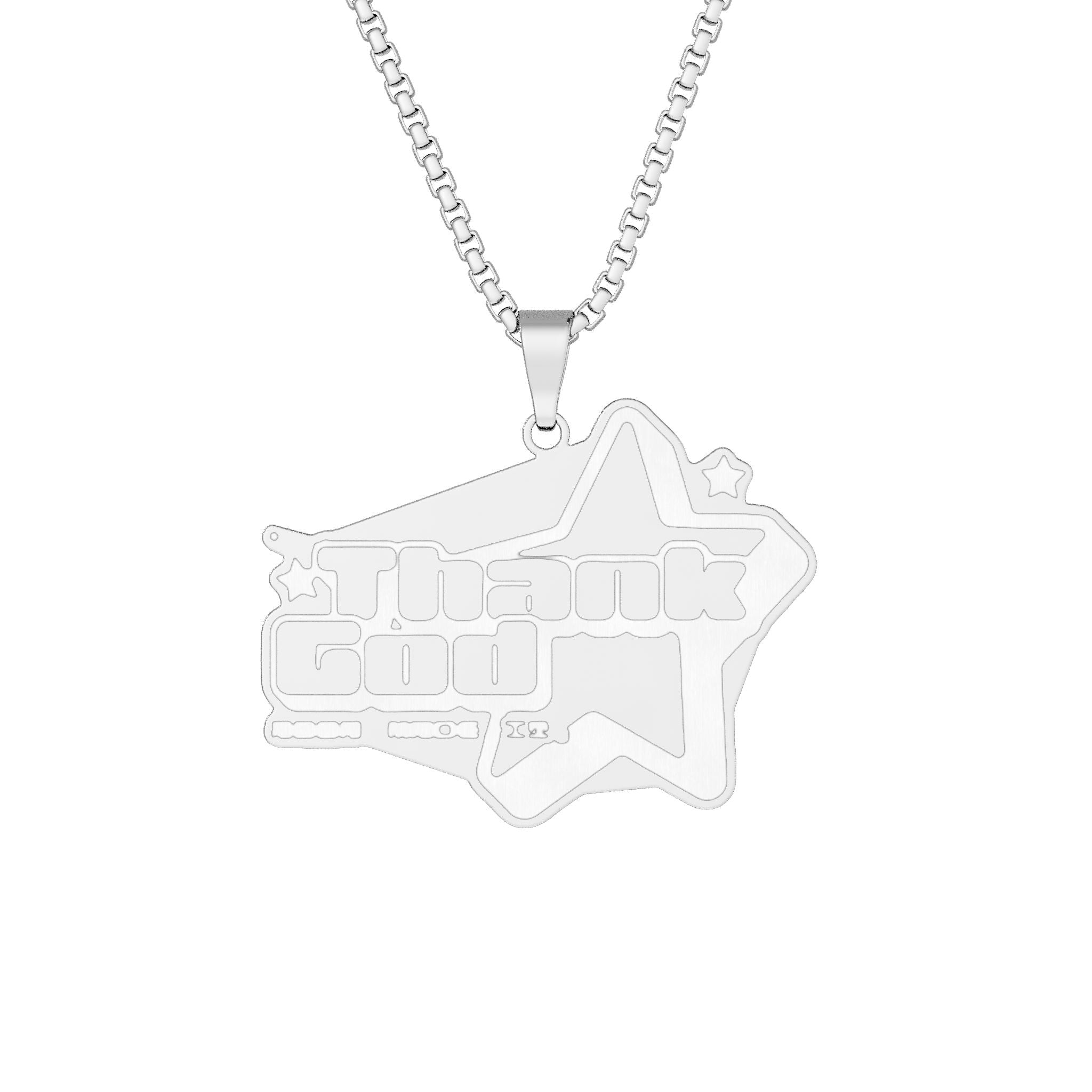 Custom Necklace — Thank God* Charm (Gold or Silver)