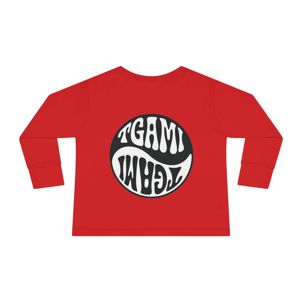 Toddler Long Sleeve Tee — Chakras Powered + Balance Icon Edition