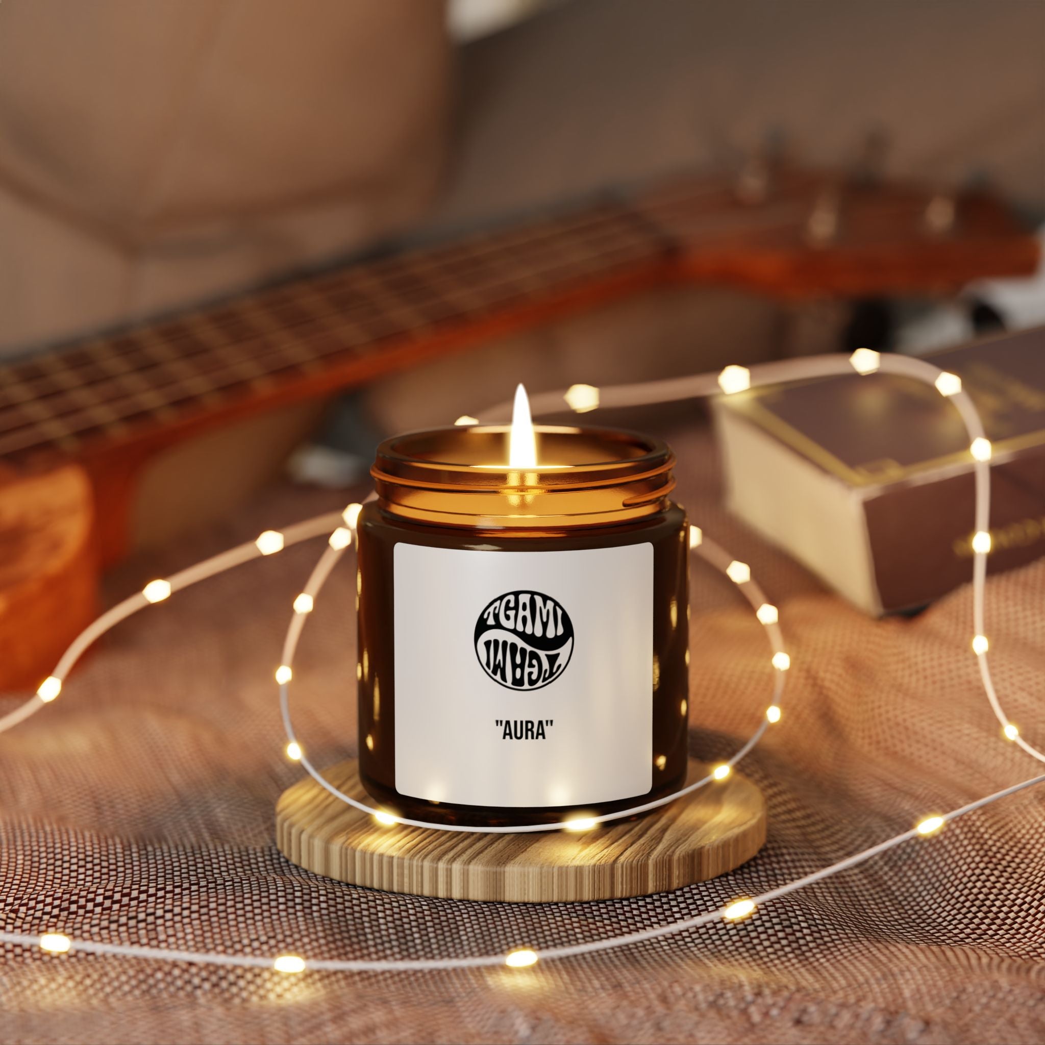 Aura Scented Soy Candles — Amber Jar (Multiple Sizes)