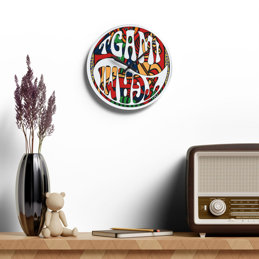 Balance Icon Logo Wall Clock – Intentional Timing
