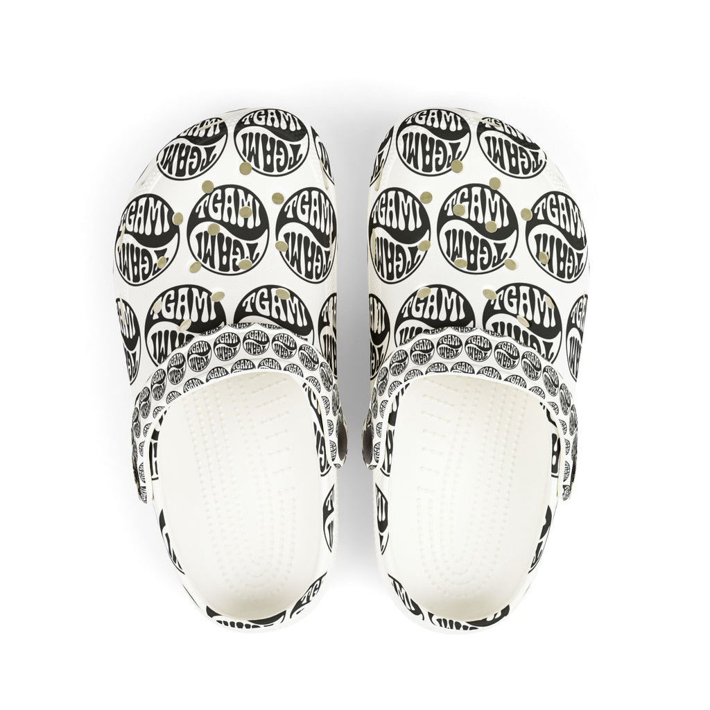 Kids Foam Clogs — Balanced Icon logo All-Over Print