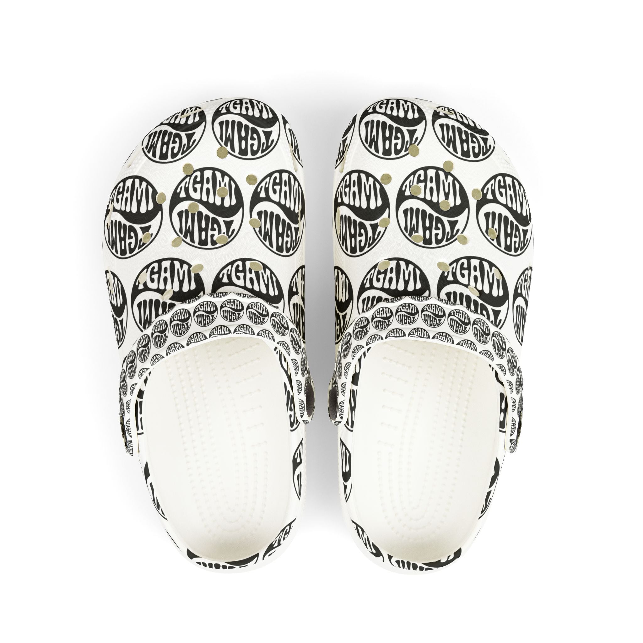 Kids Foam Clogs — Balanced Icon logo All-Over Print