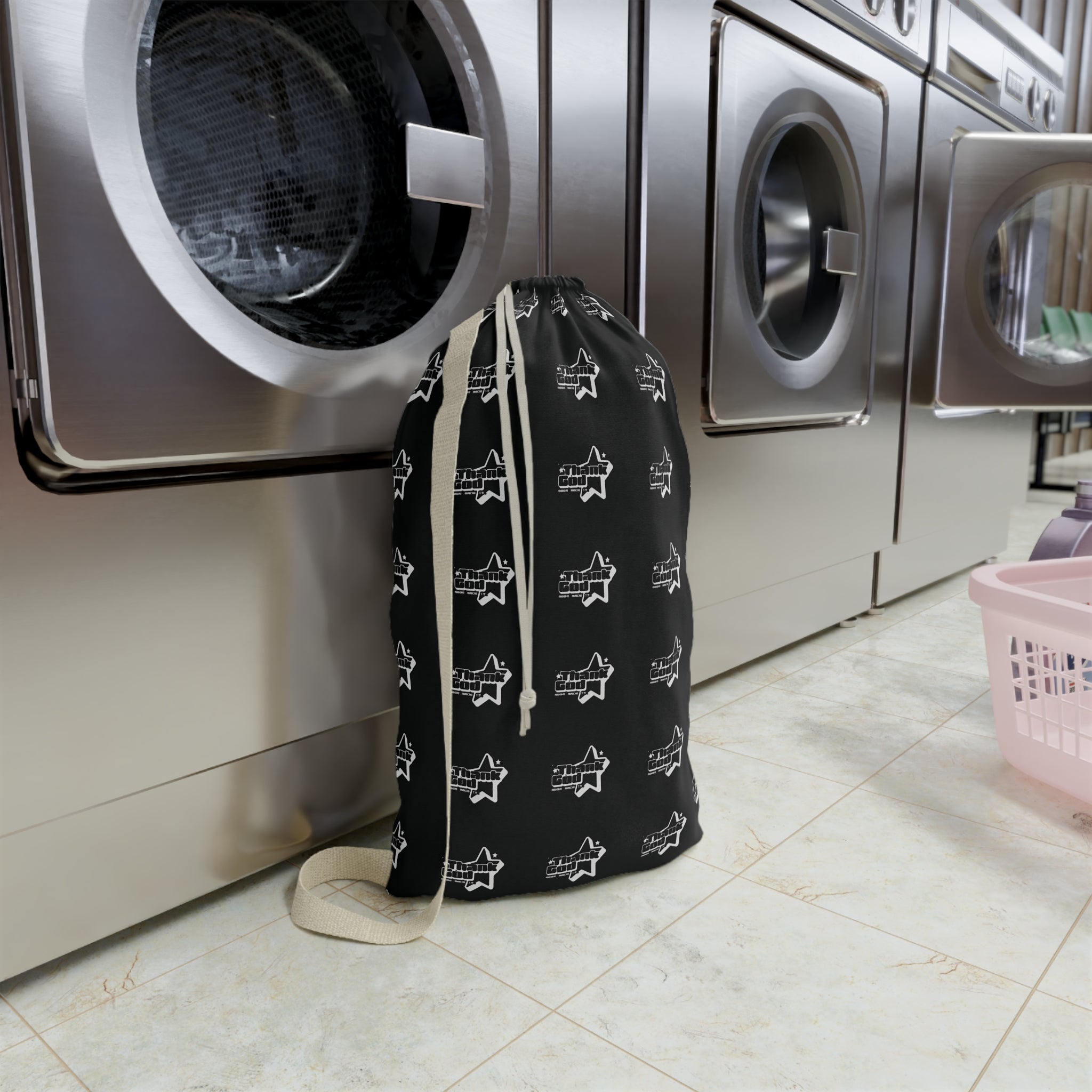 Thank God* Laundry Bag — Drawstring Hamper