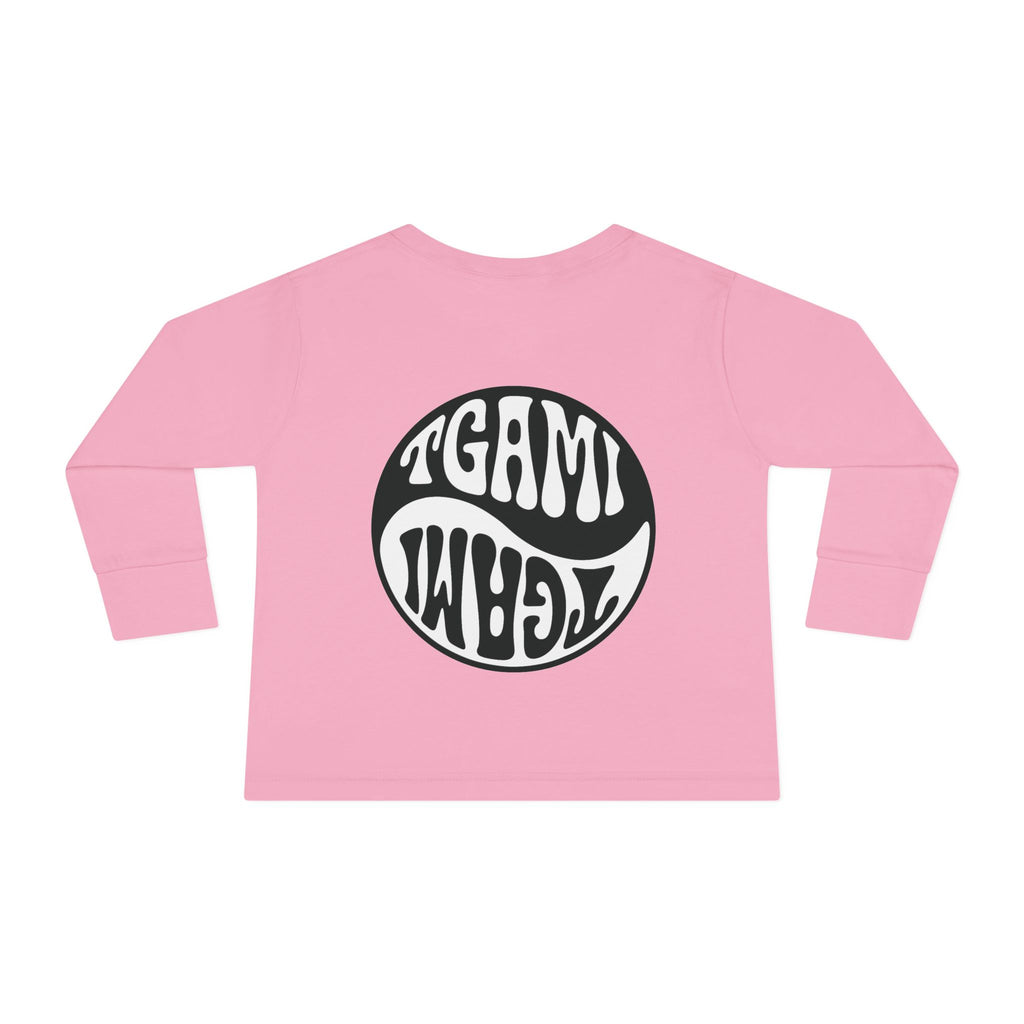 Toddler Long Sleeve Tee — Chakras Powered + Balance Icon Edition