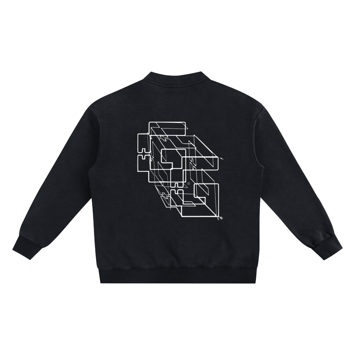 Snow‑Washed Sweat Cardigan — +G + 3G² Edition