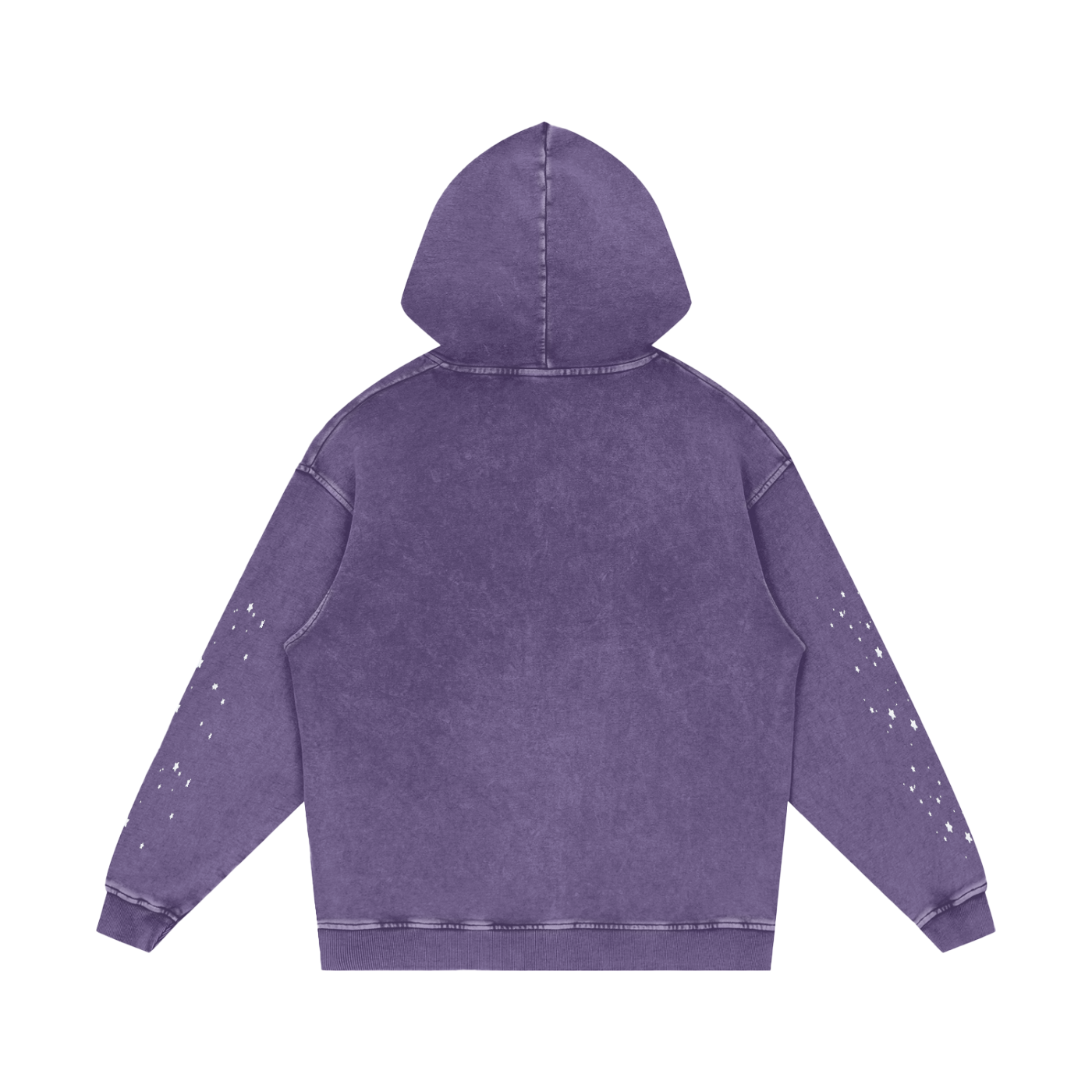 Snow‑Washed Loose Cotton Hoodie — Thank God* Edition