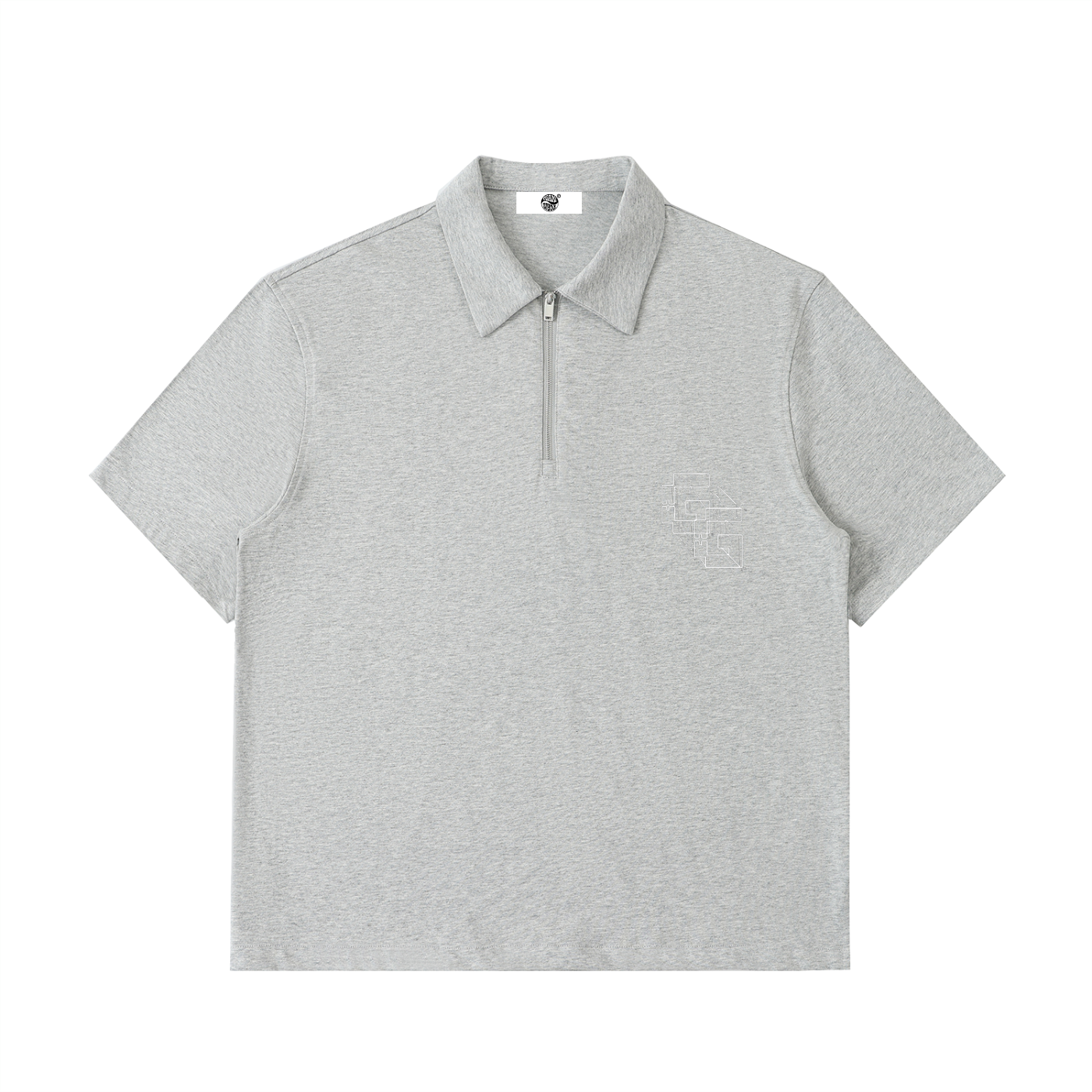 Half‑Zip Cotton Polo Shirt — 3G² + +G Edition