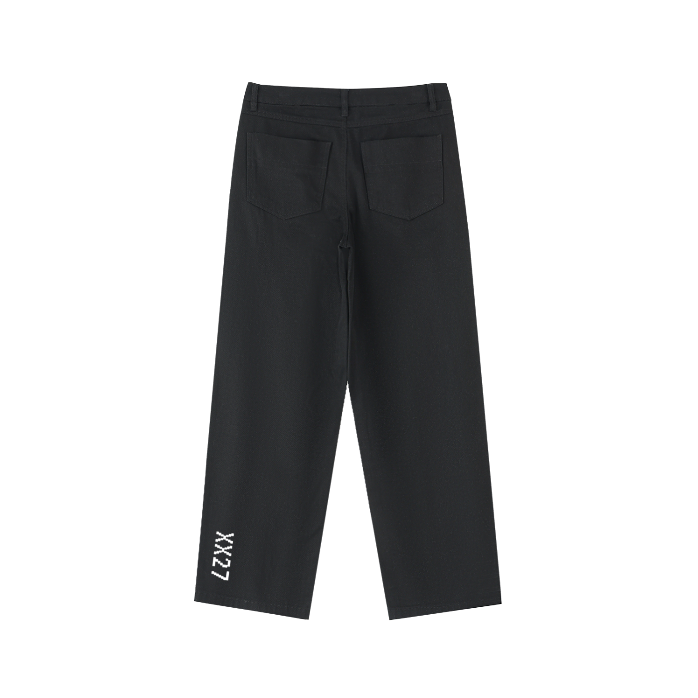 Heavyweight Cotton Straight‑Leg Pants — Broken Wishbones + XX27 Timestamp Edition