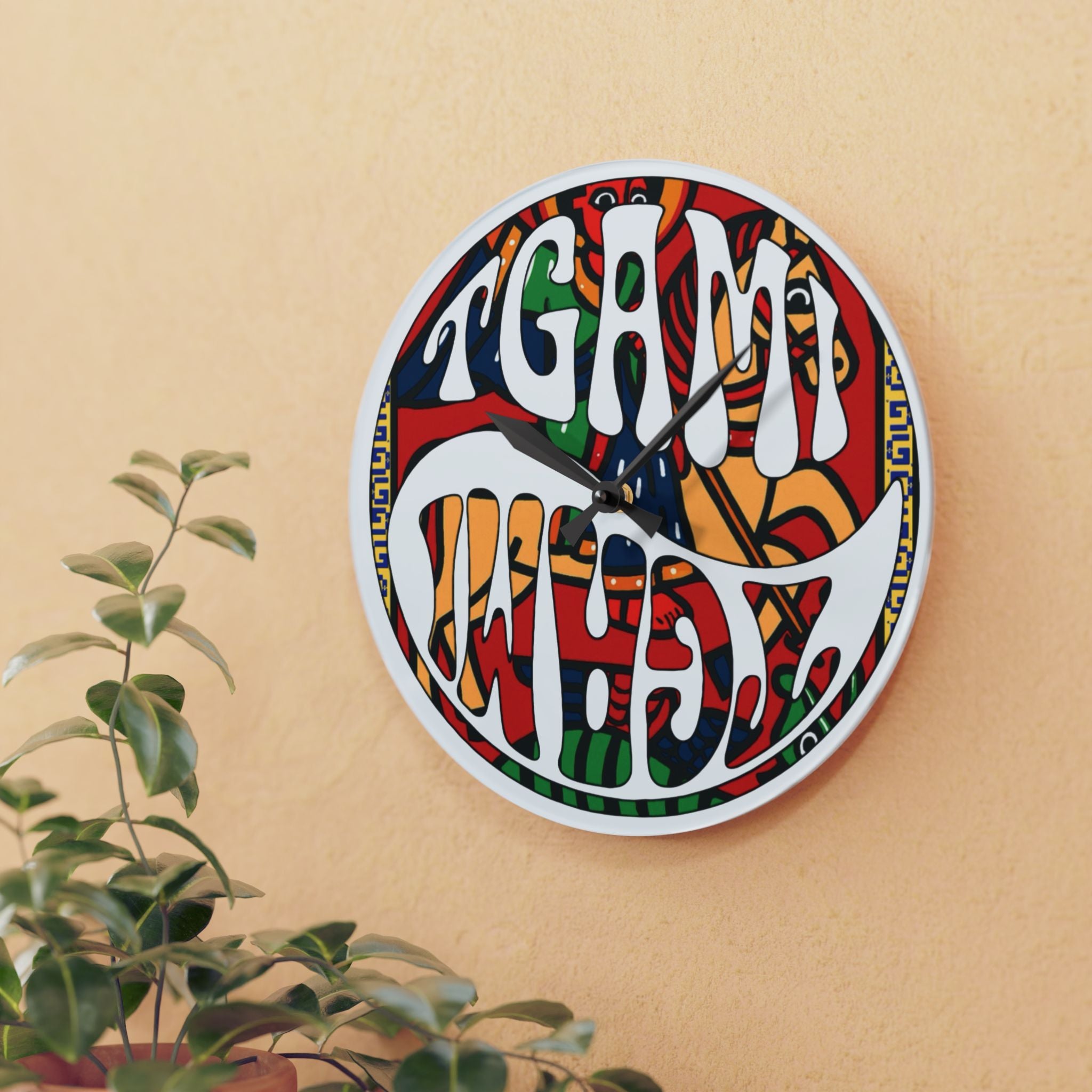 Balance Icon Logo Wall Clock – Intentional Timing