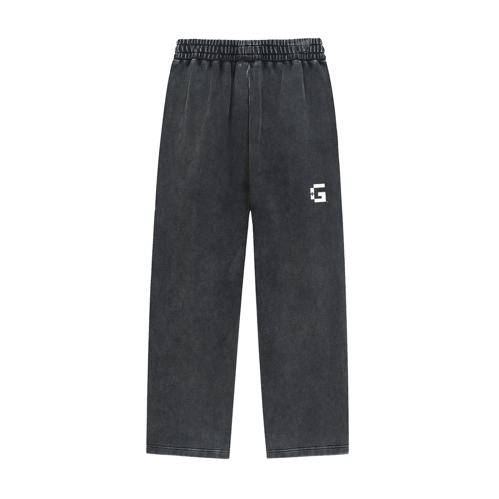 Snow‑Wash Heavyweight Sweatpants — Thank God* + +G Edition