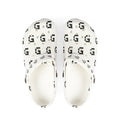 Monogram G Pattern EVA Foam Clogs — Lightweight Printed Slip‑Ons