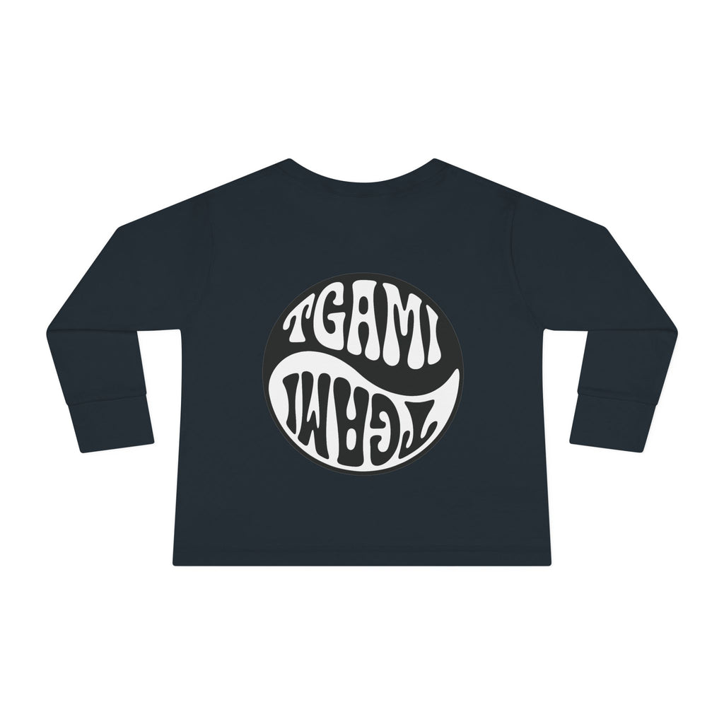 Toddler Long Sleeve Tee — Chakras Powered + Balance Icon Edition