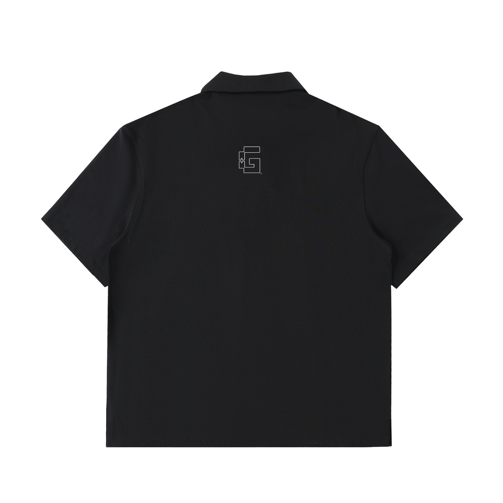 Half‑Zip Cotton Polo Shirt — 3G² + +G Edition