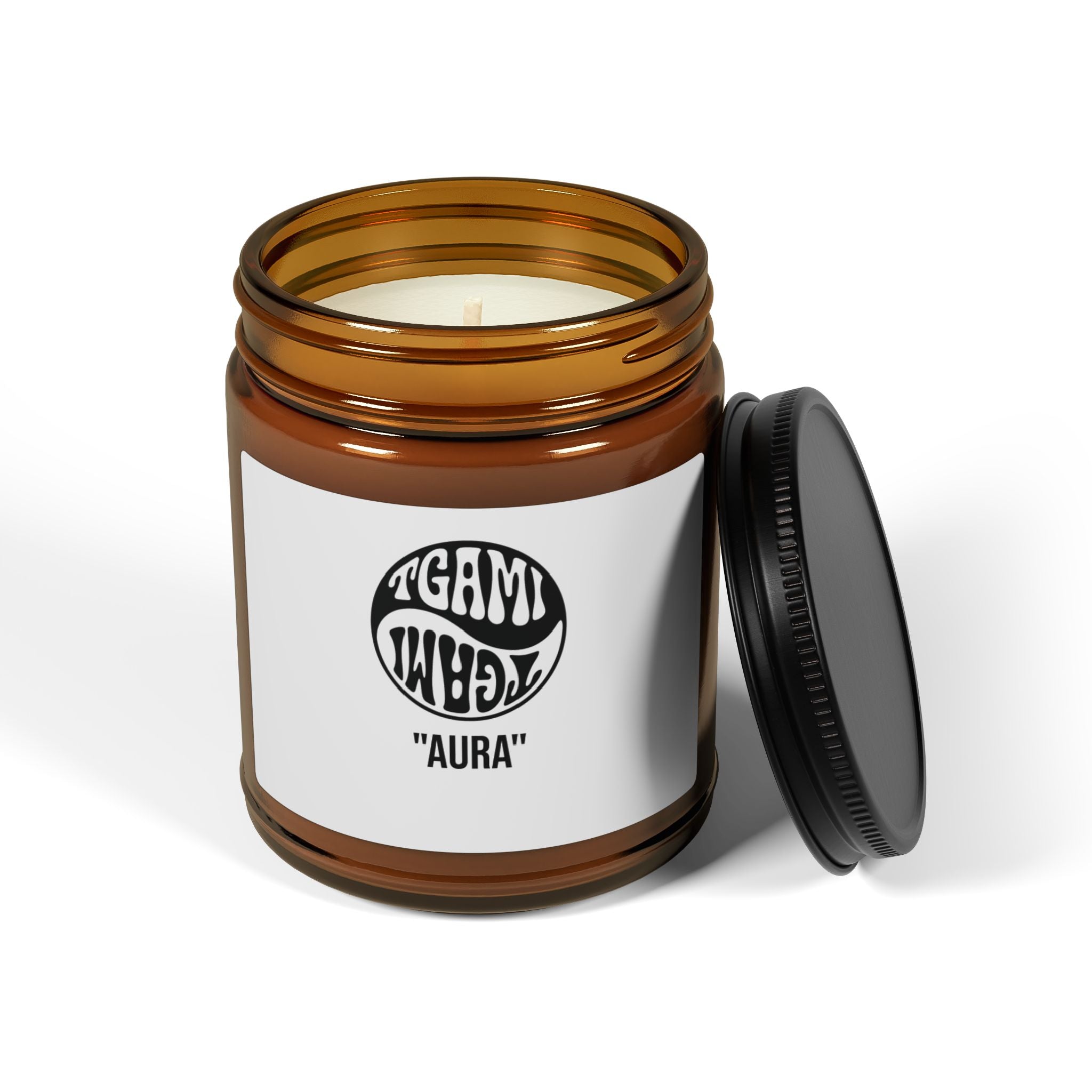Aura Scented Soy Candles — Amber Jar (Multiple Sizes)