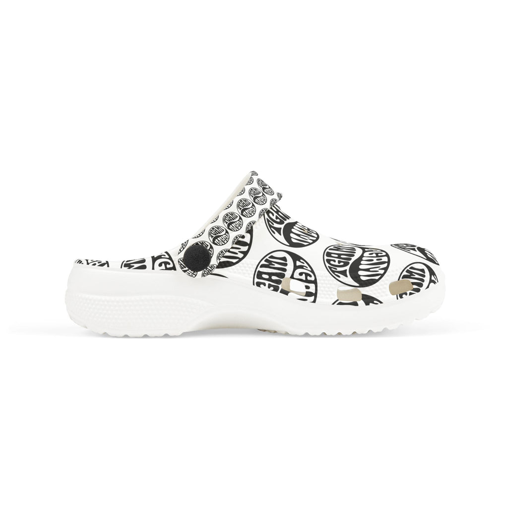 Kids Foam Clogs — Balanced Icon logo All-Over Print