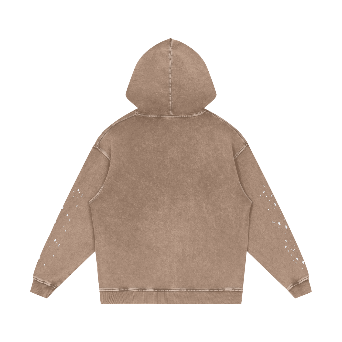 Snow‑Washed Loose Cotton Hoodie — Thank God* Edition