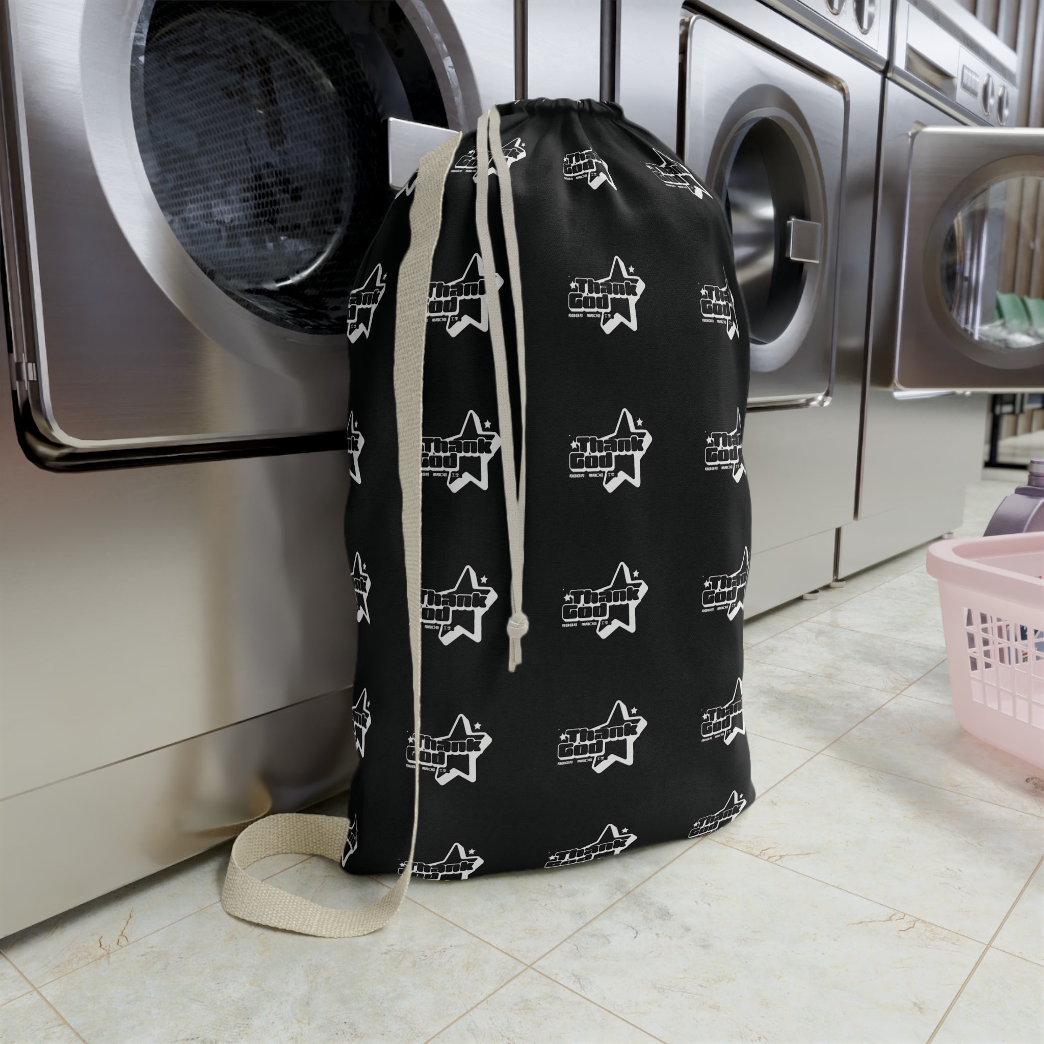Thank God* Laundry Bag — Drawstring Hamper
