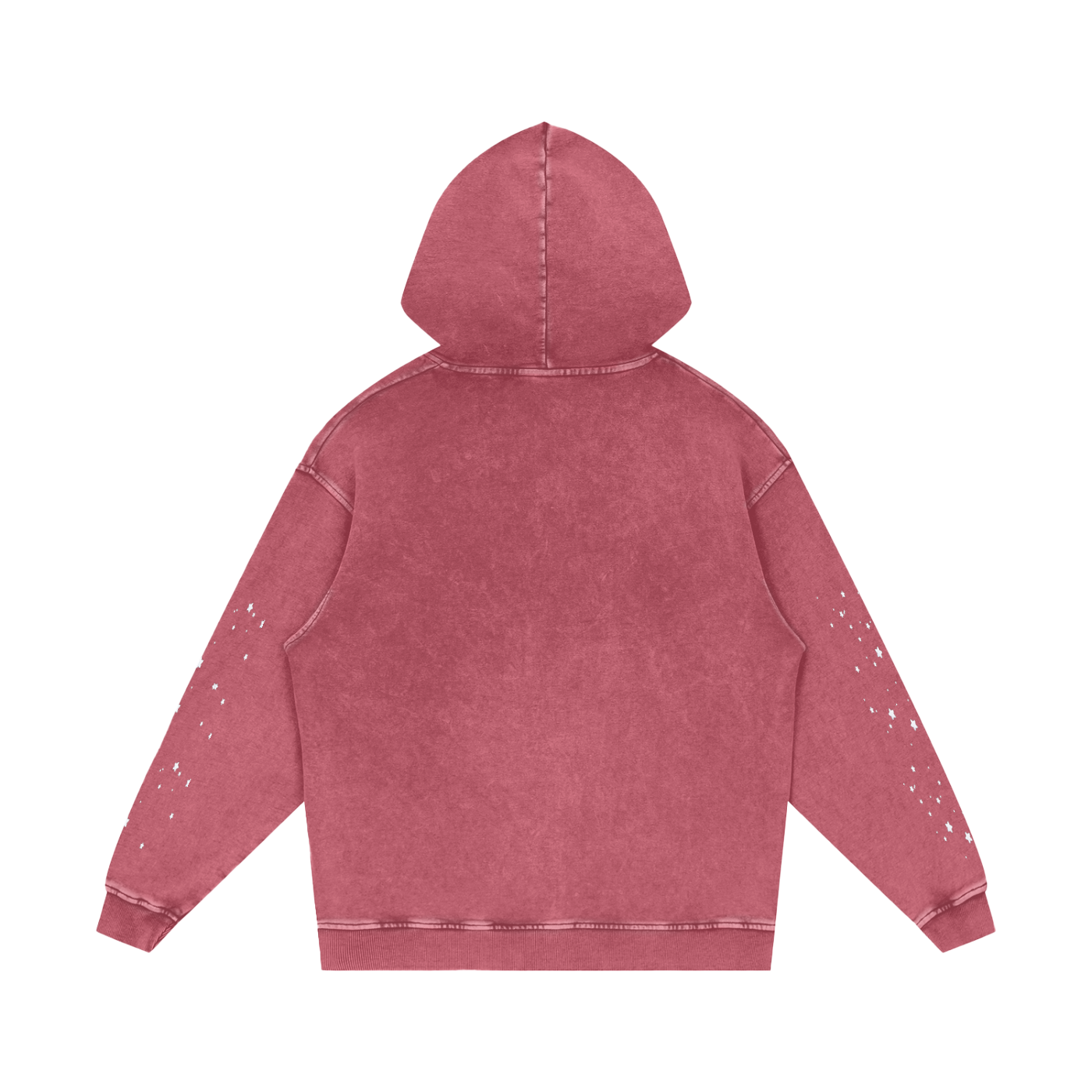 Snow‑Washed Loose Cotton Hoodie — Thank God* Edition