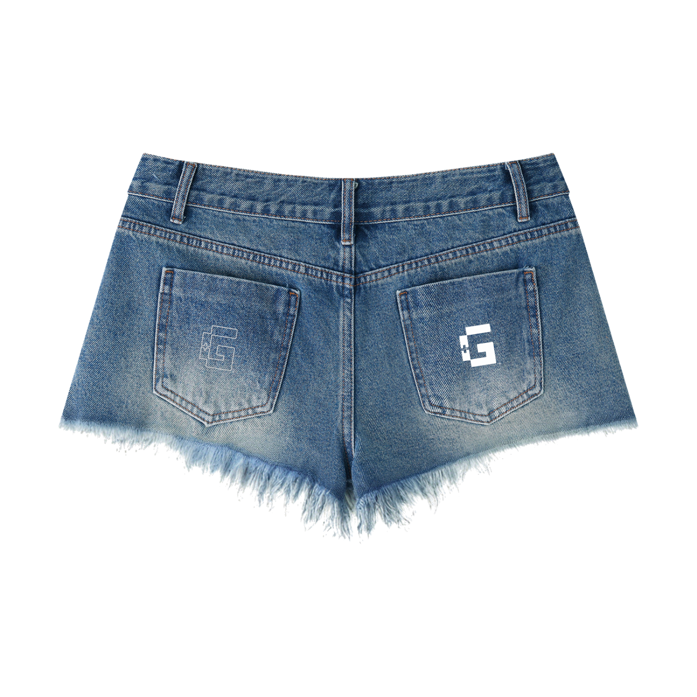 Women's Vintage Wash Raw Hem Denim Shorts