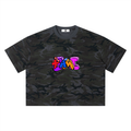 “Digi‑Graffiti Spray” Camo Boxy Tee