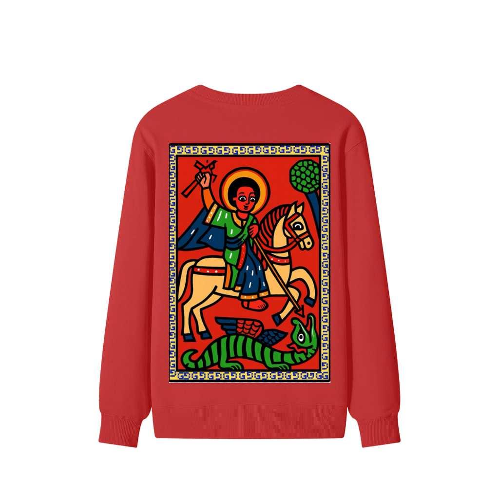 Classic Unisex Cotton Sweatshirt — St. George Dragon Slayer