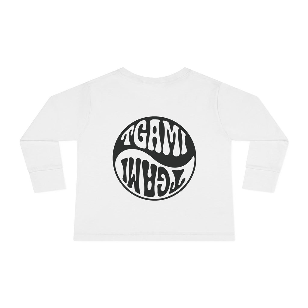 Toddler Long Sleeve Tee — Chakras Powered + Balance Icon Edition