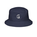 Embroidered '+G' Icon logo Bucket Hat – Classic Navy Casual Sun Hat