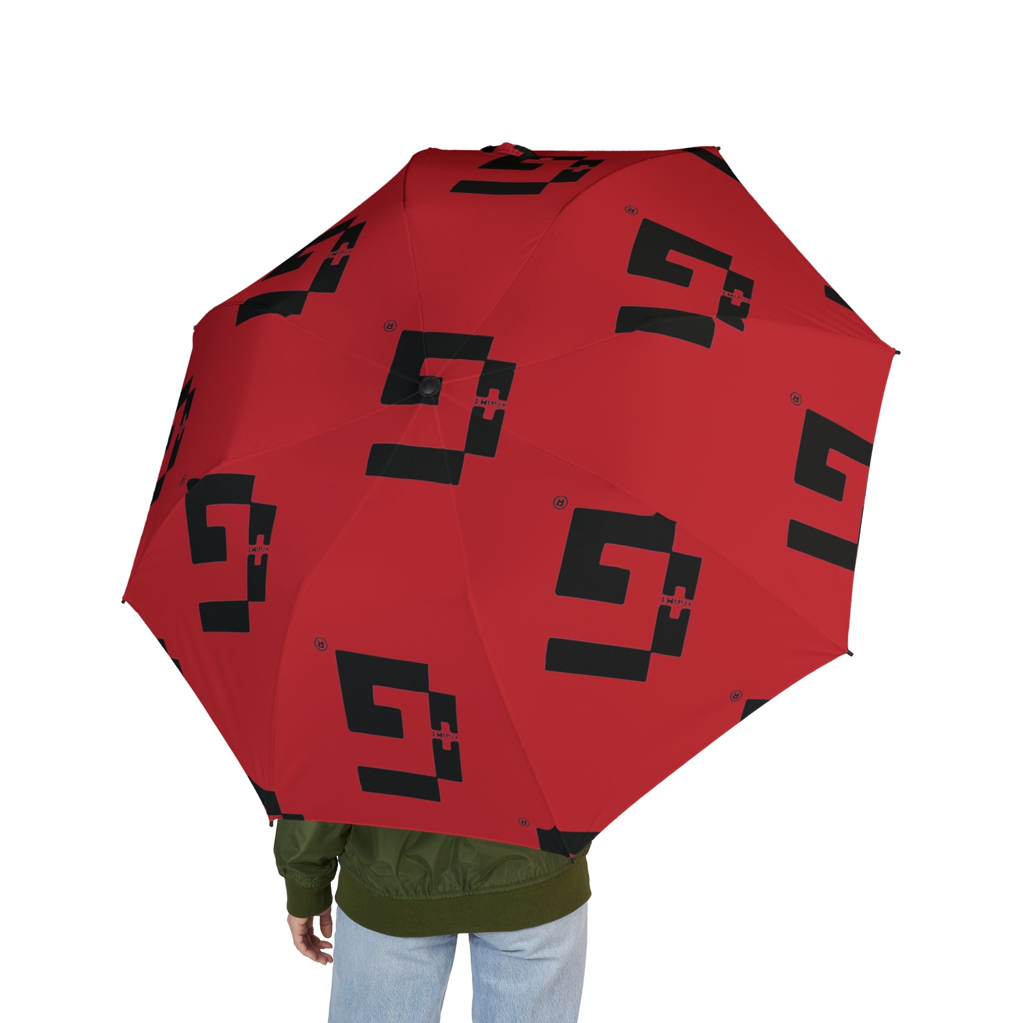 +G Logo Graphic Umbrella |  Red