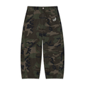 Camo Barrel Leg Cargo Pants