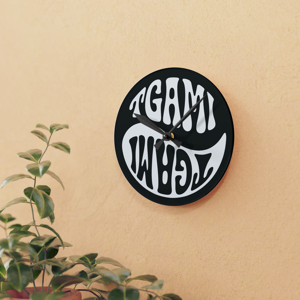 Balance Icon Logo Wall Clock – Intentional Timing