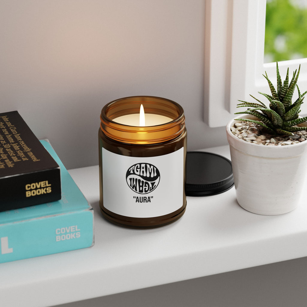 Aura Scented Soy Candles — Amber Jar (Multiple Sizes)