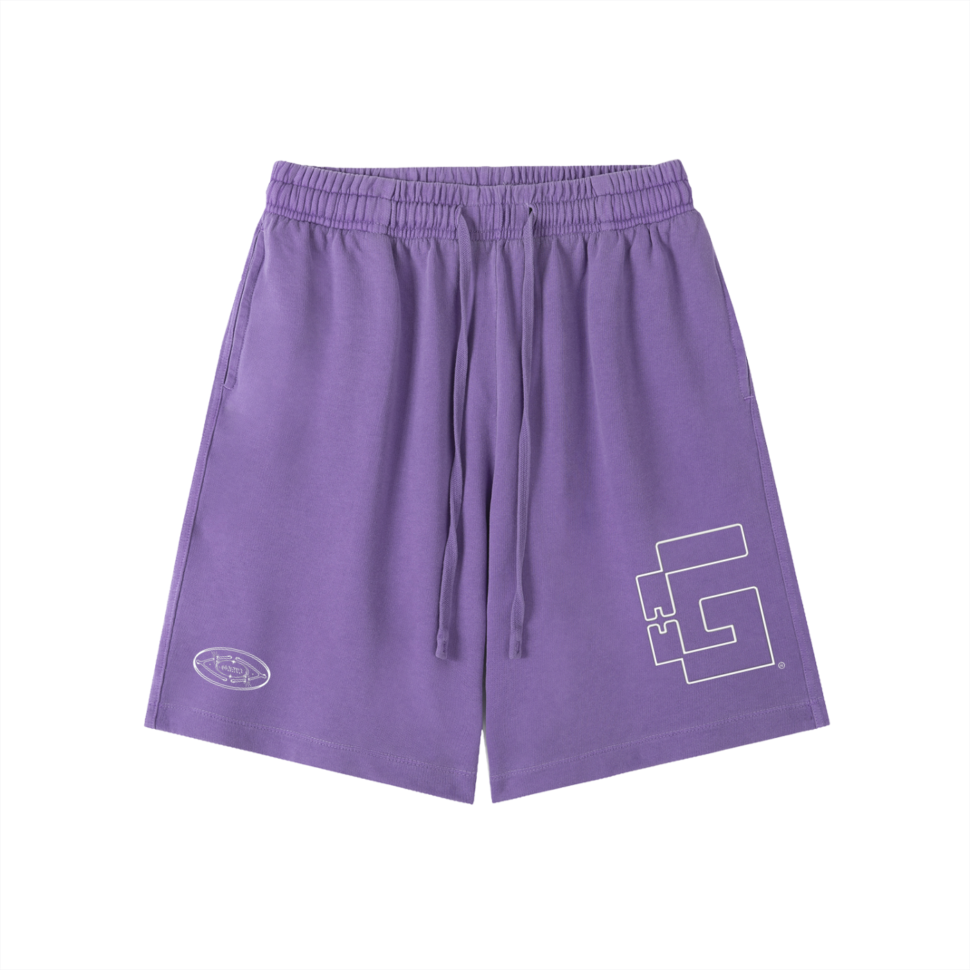 “Tri‑Stamp” Vintage Wash Sweatshorts