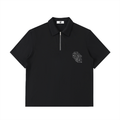 Half‑Zip Cotton Polo Shirt — 3G² + +G Edition