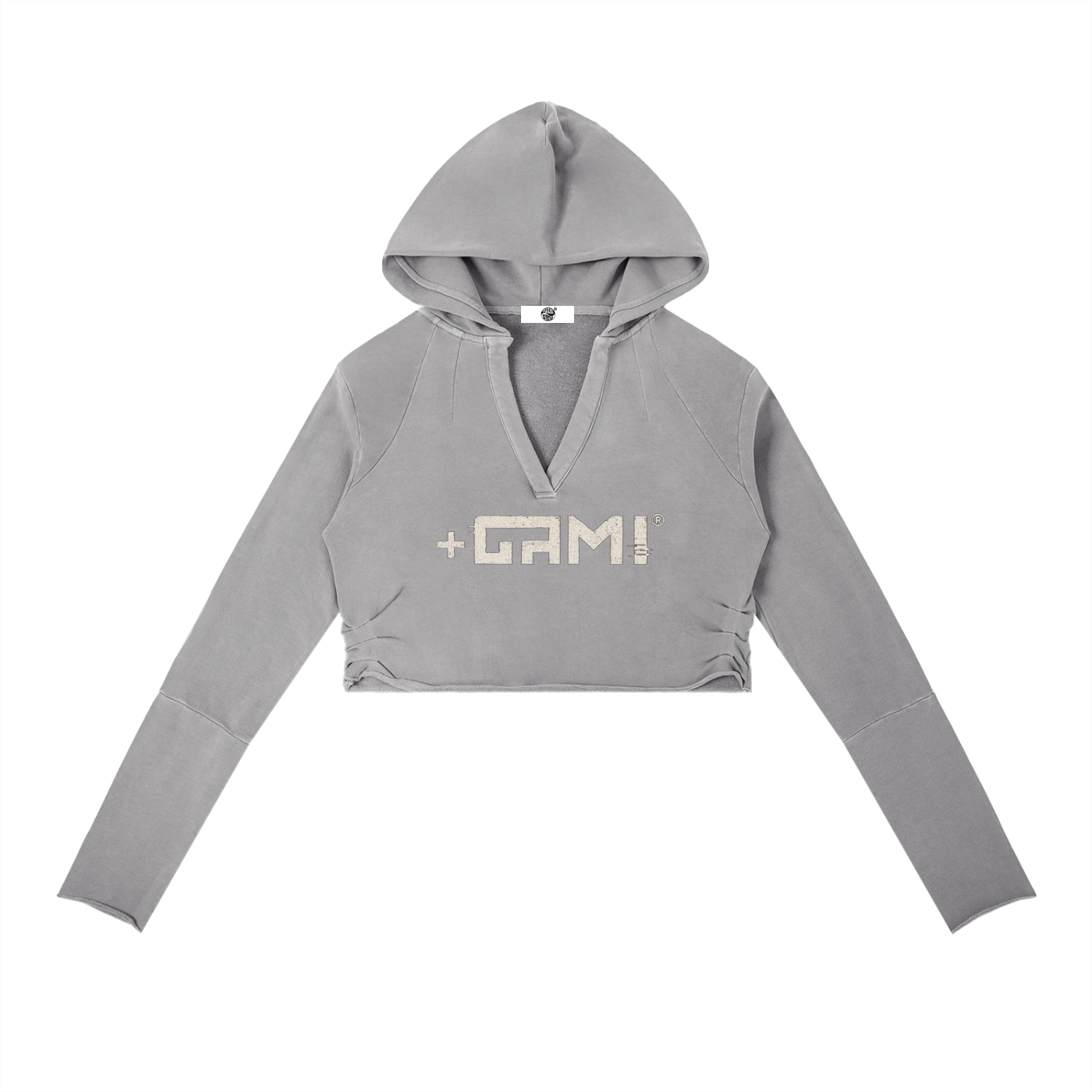 Vintage Washed Raw Edge Hoodie — High Road Glitch Identity Edition