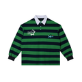 Green Navy Stripe Polo Shirt