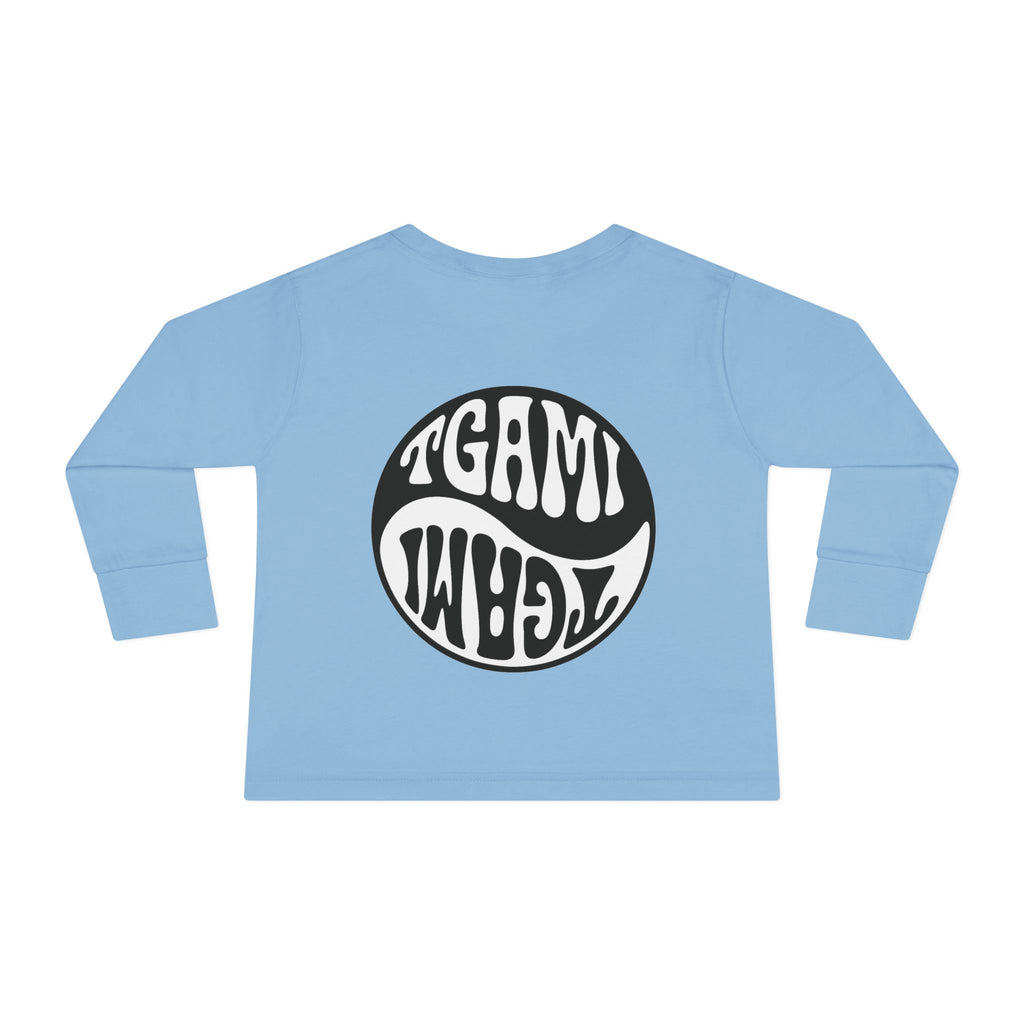 Toddler Long Sleeve Tee — Chakras Powered + Balance Icon Edition