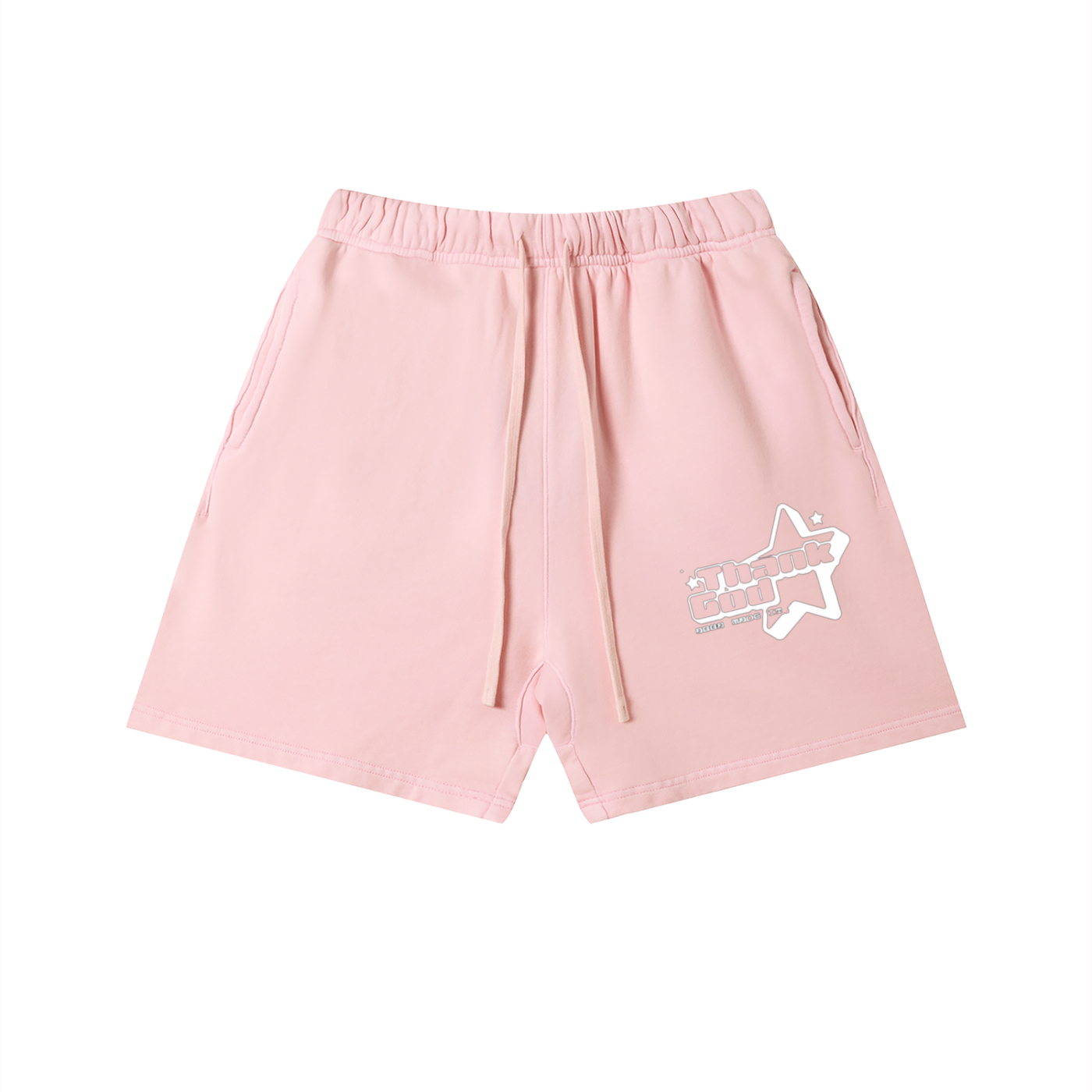 Unisex Thank God* logo Cotton Shorts