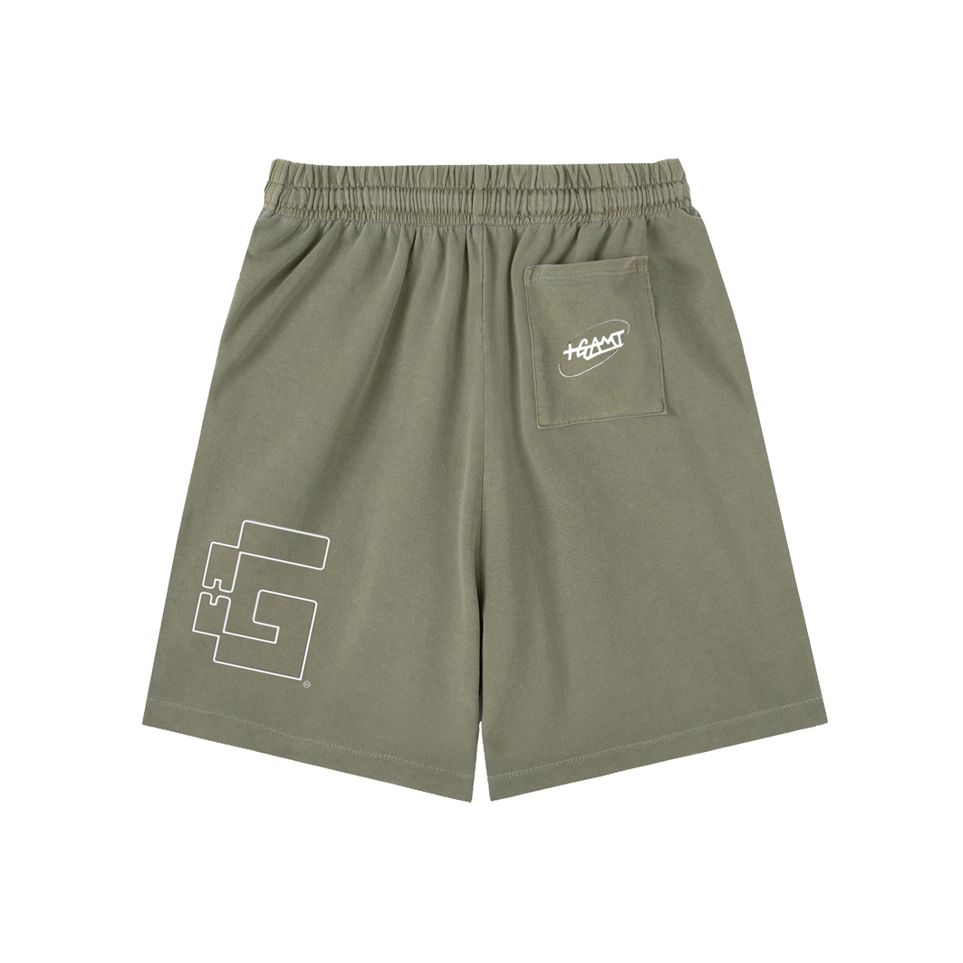 “Tri‑Stamp” Vintage Wash Sweatshorts