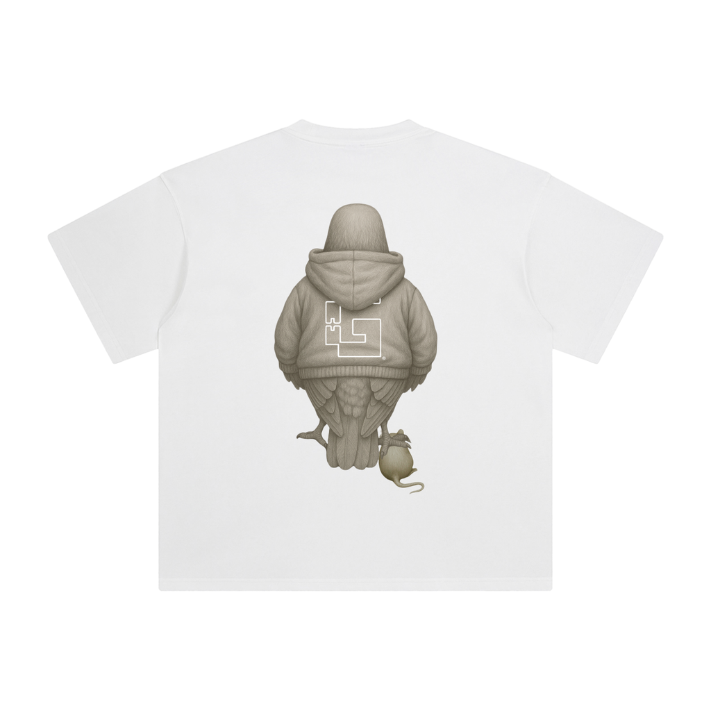 Enzyme‑Washed T‑Shirt — Big City Balance Pigeon Graphic Edition