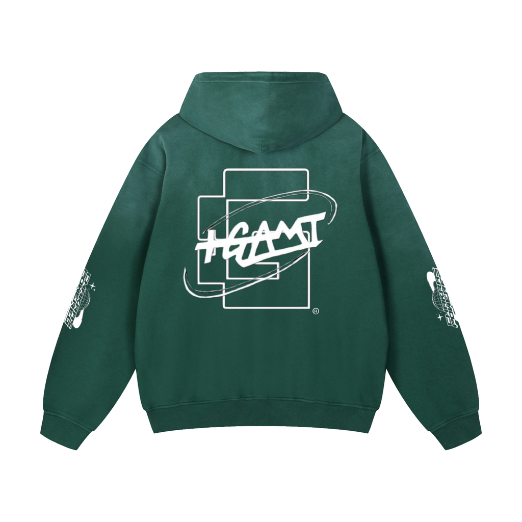 Heavyweight Sunfade Oversized Hoodie — Thank God* + +G Swoop + Chakras Powered Edition
